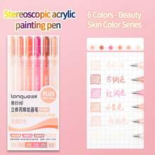 Glitter Effect Planner Pens, 9-Color Theme Set, Sparkling Art Pens, Suitable For Planner, Doodle, Greeting Card Making - 3D Relief Journaling Pen - View 16