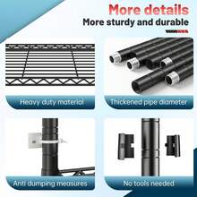 Garage Storage Racks - Black - View 4