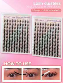 100 pcs Ekstensi Bulu Mata Tunggal Lembut, Lengkungan D, Bervolume & Panjang, Panjang 10-18mm, Cocok untuk Ekstensi Bulu Mata DIY, Pemula Dapat dengan Mudah Membuat Bulu Mata Sempurna di Rumah, Hadiah Ideal untuk Wanita dan Anak Perempuan - D - View 12