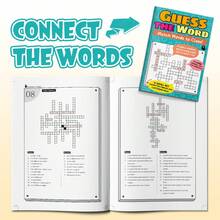 English Crossword Puzzle Books For Kids, Family, Vehicles, Weather & Space Vocabulary, Clue-Based Word Games For Spelling & Reading Practice, Single Book Or 2-Book Set, Homeschool & Classroom Learning, Screen-Free Travel Activities, Educational Gifts - English Vocabulary Crosswords - View 5