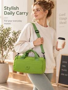 Women's Pilates Handbag, Lightweight Multi-Use Carry Yoga Bag With Top Handles, Adjustable Shoulder Strap, Front Pocket And Spacious Main Compartment, Stylish Crossbody Tote For Gym, Travel, Daily Commute, Weekend Outings And Fitness Use - Multicolor - View 5