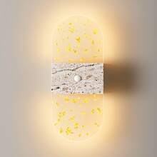 Crystal Sensor Wall Light Acrylic Wall Lamp USB Night Light Decorative Wall Light Wireless Wall Light Battery Powered Alloy Design Rechargeable Magnetic Night Light Suitable For Hallway, Cabinet And Room Decoration - Round Multicolor - View 8