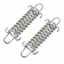 1/2pcs Outdoor Tent Spring Guyline Buckle Multi-Purpose Camping High Strength Stainless Steel Rope Clip Sunshade Fixing Hook - Silver - View 13