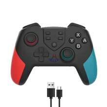 A Wireless Controller Compatible With Switch, Switch OLED, Switch Lite, PC. Features Bluetooth Connectivity, One-Button Wake-Up, NFC, Dual Vibration Motors, A Six-Axis Gyroscope, A 550mAh Battery, Turbo Mode, Macro Programming, An Ergonomic Design. - View 12