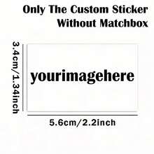Stiker Foto Kustom, Teks dan Gambar Logo yang Dipersonalisasi, Label Perekat, Cocok untuk Kemasan Hadiah Komersial, Promosi Merek dan Perencanaan Acara, Stiker Kreatif, Stiker Kotak Korek Api DIY untuk Dekorasi Rumah - MultiWarna - View 8