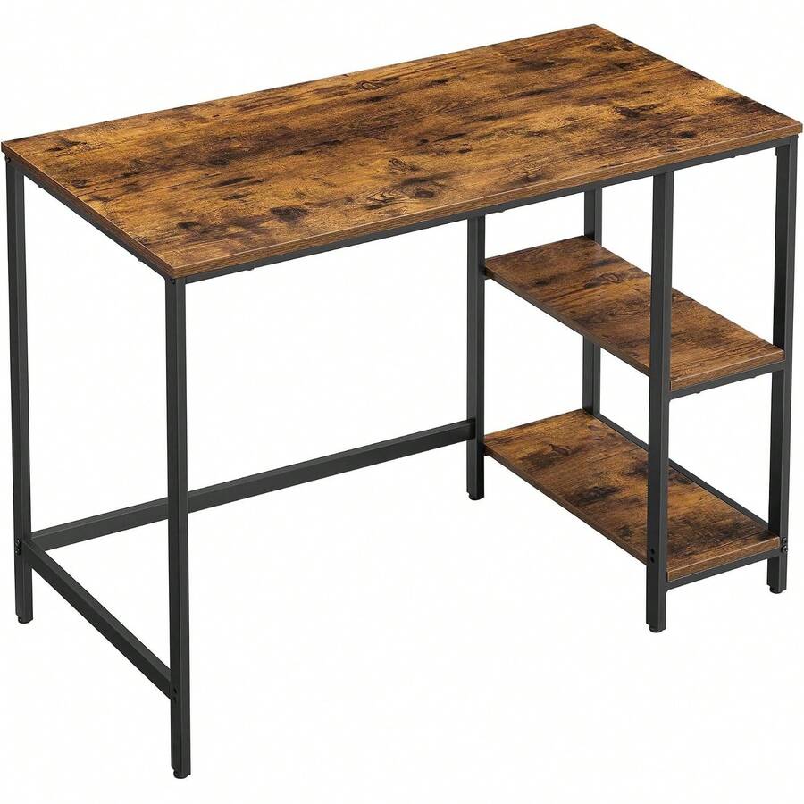 Home Office Desks - Coffee Brown - View 1
