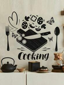 1 buah Stiker Dapur PVC, Stiker Dinding Grafis Slogan Modernis untuk Renovasi Dapur, Stiker, Stiker Dinding, Stiker Vinyl untuk Dekorasi Rumah, Item Dekorasi Musim Semi untuk Menyegarkan Rumah Anda, Stiker Dekorasi Rama, Hadiah Ulang Tahun, Wisuda, Dekorasi Dapur - Beraneka warna - View 9