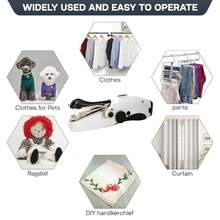 Máquina De Coser Manual, Mini Máquina De Coser Eléctrica Portátil Para Adultos Principiantes, Fácil De Usar, Adecuada Para Coser Ropa, Casa, Viajes, Bricolaje - A - Ver 7
