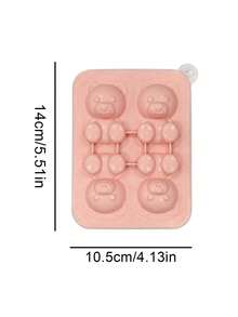 1pc 4-Cavity/1-Cavity Cute Teddy Bear Ice Mold, Flexible Silicone Ice Tray, Suitable For Freezer - Multiple Styles - View 6