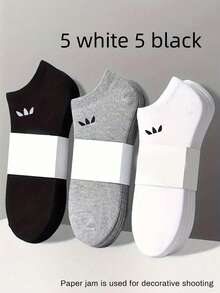 Unisex Short Invisible Socks (30/20/15/10/5/1 Pairs), Multi-Color Cartoon Style, Breathable Moisture-Wicking, Soft & Comfortable, All-Season Wear, Suitable For Various Occasions, Random Shipment - Multicolor - View 5