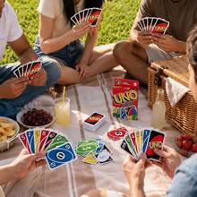 Splendor 1 Box UNO Flip Card Game, Double-Sided Card Deck, Fun Color And Number Matching Flip Action Party Game, Family Game Night, Portable Travel Card Deck Suitable For Teens And Adults, Multi-Player Tabletop Game, Suitable For Parties, Birthdays, Travel - Multicolor - View 3