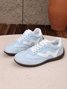 2026 New Flat Comfortable Lightweight Non-Slip Sports Casual Student Running Shoes - Baby Blue - View 3