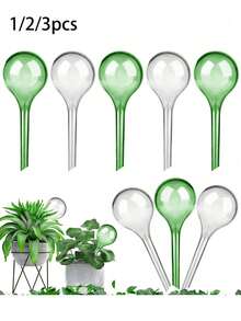 1/2/3pcs Automatic Watering Globes - Indoor Plant And Potted Flower Self-Watering System | Easy To Use Plant Waterer, Promotes Healthy Growth, Suitable For Home And Office Gardens - Multicolor - View 1