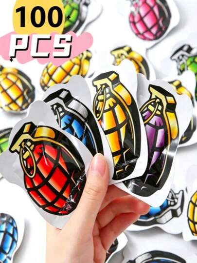 10/20/50/100pcs Explosion Surprise Grenade Party Supplies, Realistic Fireworks Automatic Inflating Grenade Prank Game Air Explosion Bag, Birthday Party, April Fools' Day, Christmas, New Year Celebration, Wedding, Random Color, Fun Party Gift, Atmosphere Creating Festival Decoration, Novelty Prank Toy