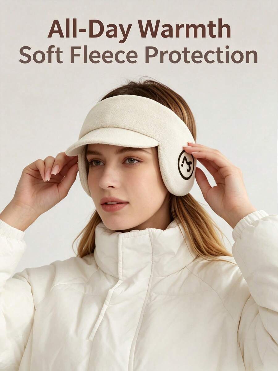 meetsunny Halloween Fleece Earflap Visor - Unisex High-Temp Setting Structured No Sagging, Soft Plush Winter Ear Warmer, Warm Ear Covers, 3 Colors - Multicolor - View 1