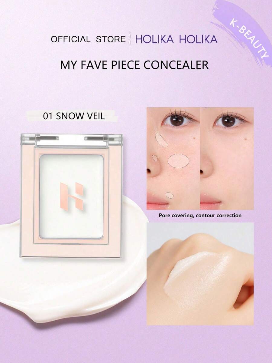 HOLIKA HOLIKA MY FAVE PIECE 遮瑕棒 01，全效遮瑕棒，輕鬆打造自然妝感。擁有飽滿可疊加的顯色度，易於暈染，適合所有膚色。2g/0.07 Oz.