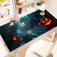 Halloween Pumpkin Shining Cool Light Desk Pad Protector Y2K Cool Kawaii Pink Mouse Pad Office Desk Mat Waterproof Non-Slip Rubber Desk Blotter Pad Antislip Base Gaming Esports User - View 8