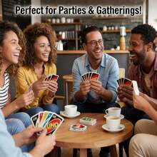 Splendor 1 Box UNO Double-Sided Card Game, Essential For Adults, Suitable For Family Gatherings, Collectible And Storable, Upgraded Card Game, Casual Party Tabletop Game, Interactive Paper Cards - Multicolor - View 5