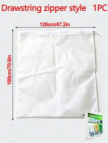1pc Large White Plastic Plant Cover, Plant Insulation Cover With Zipper And Drawstring - Fruit Trees, Shrubs, Potted Plants Frost Protection Bag, Reusable Winter Plant Jacket, Winter Plant Care | Drawstring Closure Cover, Wind And Rain Protection Cover, Plant Protection Cover, Also Anti-Insect And Anti-Bird - [Zipper/Drawstring Lock Style] - View 19