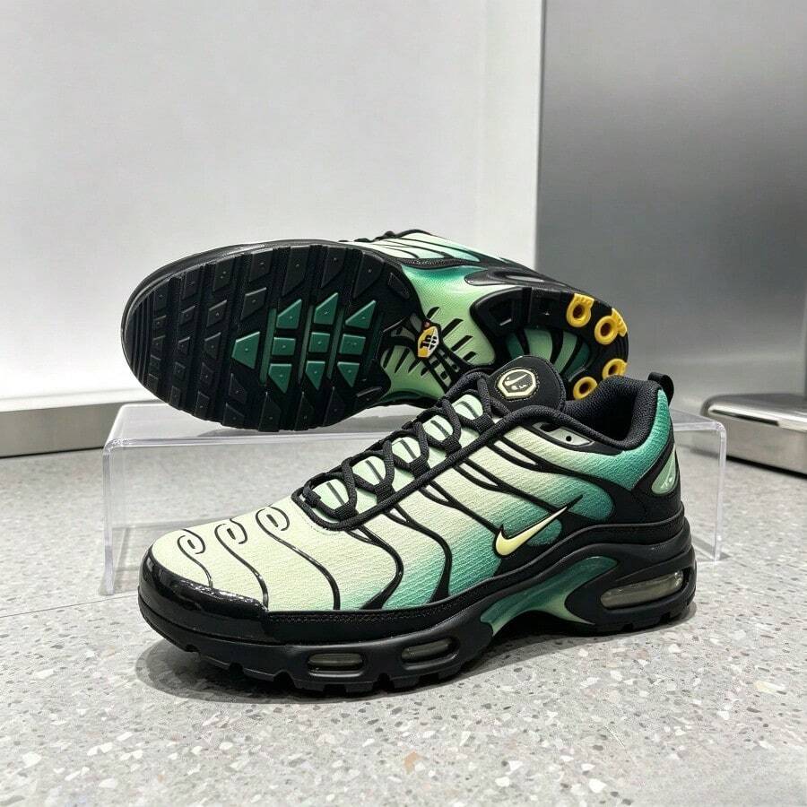 Nike Men Sneakers - Green and Black - View 1