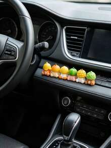 Cute Watermelon Durian Orange Car Dashboard Creative Interior Decoration Small Ornament Fruit Head Animal Car Dashboard Healing Style Decor - Fruit Ornament - View 10