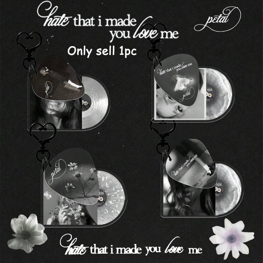 ARIANA Keychains, Sabrina Keychain, Album Keychain, Petal Keychain, Hate That I Made You Love Me Keychain, Music Fans Merch Goods, Bag Charm, Water Bottle Charm, Party Favors, Birthday Gift - A - View 1