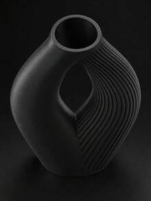 Fractal Sculpture Vase - Modern Geometric Architectural Floral Holder, Minimalist Living Room Bedroom Countertop Centerpiece, Home Office Desk Setup Decor & Unique Gift For Adults - 1PC - View 5