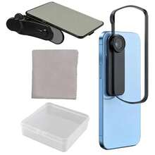 Phone Camera Mirror Reflection Clip Phone Back Photo Clamp Attachment Tools Selfie Reflection Mirror Kit For Recording - 1 - View 1