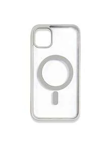 1pc 5-Style Optional Contrast Border Magnetic Large Window Transparent Phone Case, Ins Minimalist Phone Case, Built-In Magnetic Ring Supports Wireless Charging; Covers, A Style Transparent Border / B Style Light Pink Border / C Style Vibrant Orange Border / D Style Classic Black Border / E Style Light Gray Border, Raised Lens Full Coverage Anti-Drop Soft Shell, Minimalist Versatile Fashion Phone Case, Suitable For Personal Use, Birthday Gift Choice; Compatible With IPhone Case - Multicolor - View 116