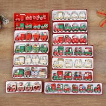 Wooden Christmas Mini Train Decoration, Holiday Gift, Wooden Craft Ornament, Suitable For Window Display And Home Decor - Multicolor - View 6