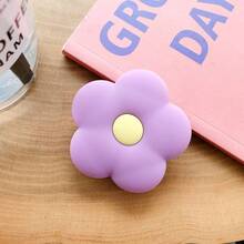 Adhesive Silicone Phone Stand, Ins Floral Pattern Collapsible Air Cushion Phone Holder, Portable Slouchy Phone Grip Ring, Desktop Support, Cute Phone Back Support, Suitable For Smartphones - Multicolor - View 11