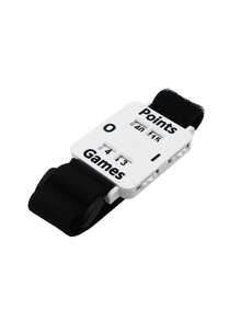 Tennis/Padel Score Wristband - Instant Score Tracker, Wrist Counter, No Memory Loss, Suitable For Singles/Doubles Matches - For Coaches, Referees, Players (White/Black) - Scorekeeping Wristband Manual Scoreboard, Portable Watch-Style Scoreboard, Badminton/Tennis/Table Tennis Match Score Counter, Adjustable Hook And Loop Strap, Small Flip Scoreboard, Outdoor Sports Training Scorekeeping Tool, Black/White Dual Color Options, Simple Manual Dial Scorekeeping Equipment - Multicolor - View 11