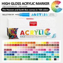 Pulpen Planner Ujung Halus Cair Langsung, 24 Pilihan Warna, 12 Pilihan Set Warna, Kombinasi 120/168 Warna dan Set 72/168 Warna, Cocok untuk Mencatat, Membuat Sketsa, Melukis, Kaligrafi dan Kerajinan DIY - Pulpen suntik cairan langsung - View 16