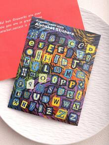4 Sheets English Letter Stickers, Number Stickers, Symbol Stickers, Label Stickers, Set, Vintage DIY Stickers, Creative Stickers, Stationery Stickers, Junk Journal Scrapbook Supplies Set, Letter Stickers, Suitable For Scrapbooking - Multicolor - View 10