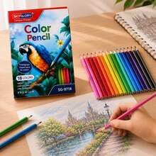 31Pcs Professional Colored Pencils Set With Eraser, Triangular Grip, Pre-Sharpened, Smooth Blending, For Artist Drawing Sketching Coloring, Art Supplies - Sets - View 2