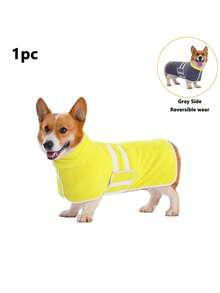 1pc Reversible Dog Absorbent Bathrobe, Plush Bathrobe, Soft And Comfortable, Quick-Drying And Adjustable, Suitable For Different Dog Breeds And Body Types, Ideal For Bathing, Swimming, Beach And Daily Care - Multicolor - View 21