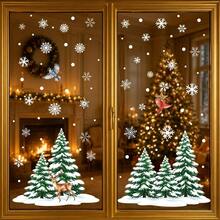 1 bộ nhãn dán trang trí họa tiết bông tuyết, cây thông Noel và chim, decal dán kính tĩnh điện Giáng sinh, sticker trang trí nhà cho tiệc lễ hội, decal dán kính DIY cho tiệc Giáng sinh, phụ kiện tạo không khí, đạo cụ chụp ảnh, phù hợp trang trí nhà Giáng sinh, trang trí cửa sổ tiệc lễ hội và cửa sổ cửa hàng - Nhiều màu - Xem 6