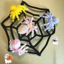 10/20/1020件 20色毛絨管狀手工棒 花藝鐵絲加粗毛茸茸棒 大容量裝，適用萬聖節南瓜裝飾、DIY花束、藝術手工、初學者 - 彩色 - 查看 8