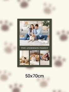 1pc Customized Multi-Photo & Text Flannel Blanket, Personalized Family Photo Collage Throw, Custom Warm & Cozy Bed/Sofa Blanket, Unique Family Memory Birthday Holiday Gift - Multicolor - View 38