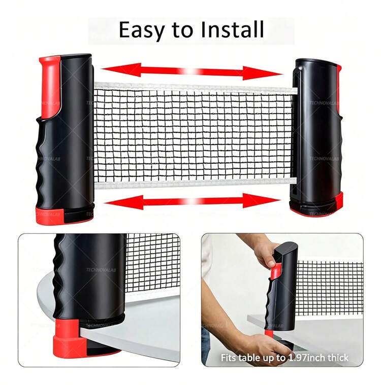 Table Tennis Set - Schwarz - Übersicht 6