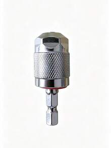 1/4 Inch Hex Shank 3‑Jaw Keyless Drill Chuck Adapter, Quick Change Drill Bit Converter 6.35mm Standard Hex Handle Chuck For Electric Screwdriver Impact Driver Hand Repair Tool - A - View 7