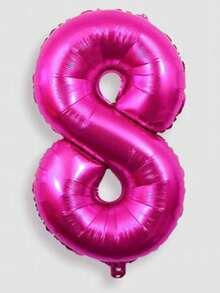 1pc/2pcs 40 Inch Large Number Balloon Rose Red Foil Large Number Balloon Suitable For Birthday Party Supplies Decoration Outdoor Photo Props - 40 Inch Rose Red Digital - View 17