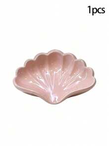 1/2pcs Nordic Style Shell Shaped Soap Dish, Multifunctional Makeup & Jewelry Storage Tray, White Desktop Decor, Non-Slip Soap Holder, Vanity Countertop Organizer, Minimalist Home Goods, Bathroom Essentials Bathroom Essentials,Room Decor,Fall Decor - Multicolor - View 13