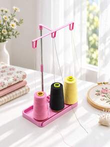 3-Roll Sewing Machine Thread Rack - Suitable For Home Embroidery, Detachable Sewing Storage Rack, Dedicated Sewing Machine Thread Rack, Suitable For Home And Handmade Sewing Studio - Multicolor - View 3