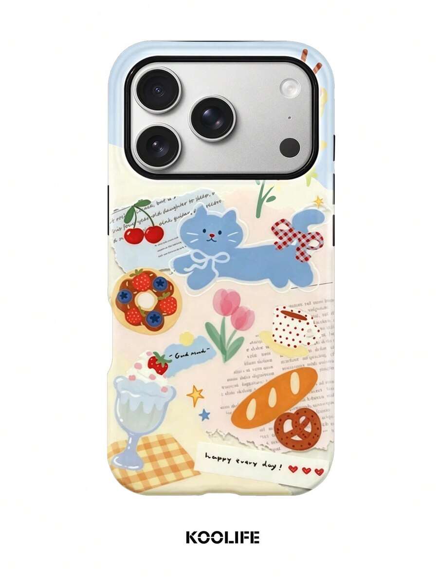 KOOLIFE Is A Colorful And Adorable Printed Phone Case. It Features A Double-Sided Glossy Hard Shell Made Of PC + TPU Material, Providing Protection Against Scratches, Abrasion And Impact. It Is Suitable Compatible With Iphone 11, 12, 13, 14, 15, 16, 17,18/Pro/Pro Max. - Multi-color 2 - View 1