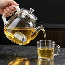 1個不鏽鋼茶濾網 茶濾器 耐用可重複使用調料容器 適用於散裝茶葉、香料與燉煮調料 - 銀色 - 查看 8