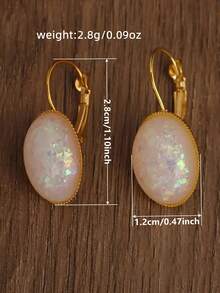 1 Pair Elegant Earrings For Women, Wedding Engagement Party Jewelry, Valentine's Day Gift - 1# - View 4