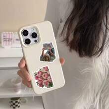 53pcs Vintage Art Painting Stickers, Waterproof Vinyl Stickers, Suitable For Planner Scrapbooking Laptops Art Journaling Gift Wrapping. - Multicolor - View 10