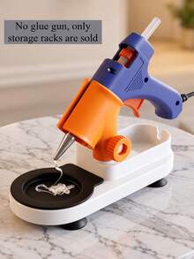 Multi-Functional Universal Hot Glue Gun Stand Accommodating Various Models Of Glue Guns, Featuring A Drip Tray, Cable Organizer Box, And Screw/Small Parts Storage Compartment To Keep Your Workspace Tidy - Hot Glue Gun Stand - View 10