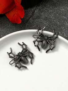2pcs Halloween Creative Spider Frog Snap Hair Clips For Women - Multicolor - View 5